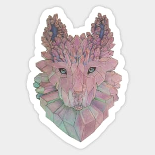 The Crystal Wolf Sticker